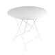 Table ronde pliante BISTRO D.117 x H.74 cm Blanc coton