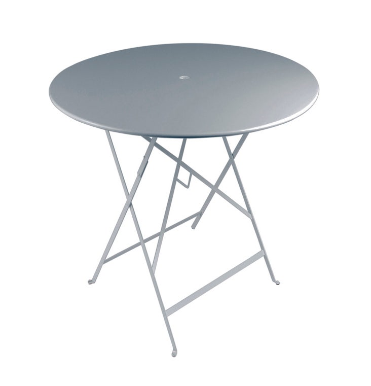 Table ronde pliante BISTRO de Fermob D.117 x H.74 cm Gris orage
