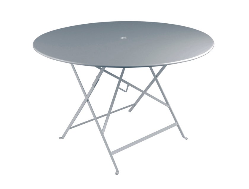 Table ronde pliante BISTRO de Fermob D.117 x H.74 cm Gris orage Table ronde pliante BISTRO de Fermob D.117 x H.74 cm Gris orage