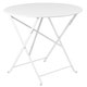 Table ronde pliante BISTRO D.60 x H.74 cm Blanc coton