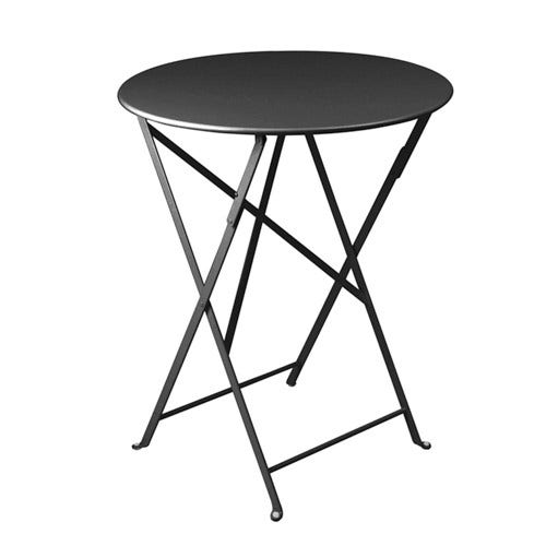 Table ronde pliante BISTRO de Fermob D.60 x H.74 cm Carbone Table ronde pliante BISTRO de Fermob D.60 x H.74 cm Carbone