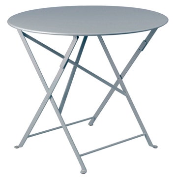 Table ronde pliante BISTRO de Fermob D.60 x H.74 cm Gris orage