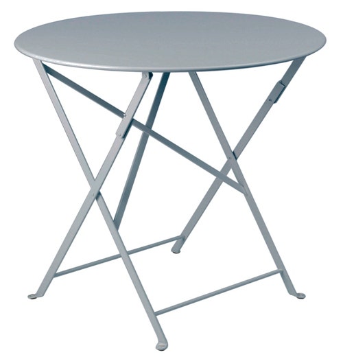 Table ronde pliante BISTRO de Fermob D.60 x H.74 cm Gris orage