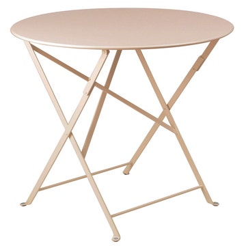 Table ronde pliante BISTRO de Fermob D.60 x H.74 cm Muscade