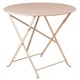 Table ronde pliante BISTRO D.60 x H.74 cm Muscade