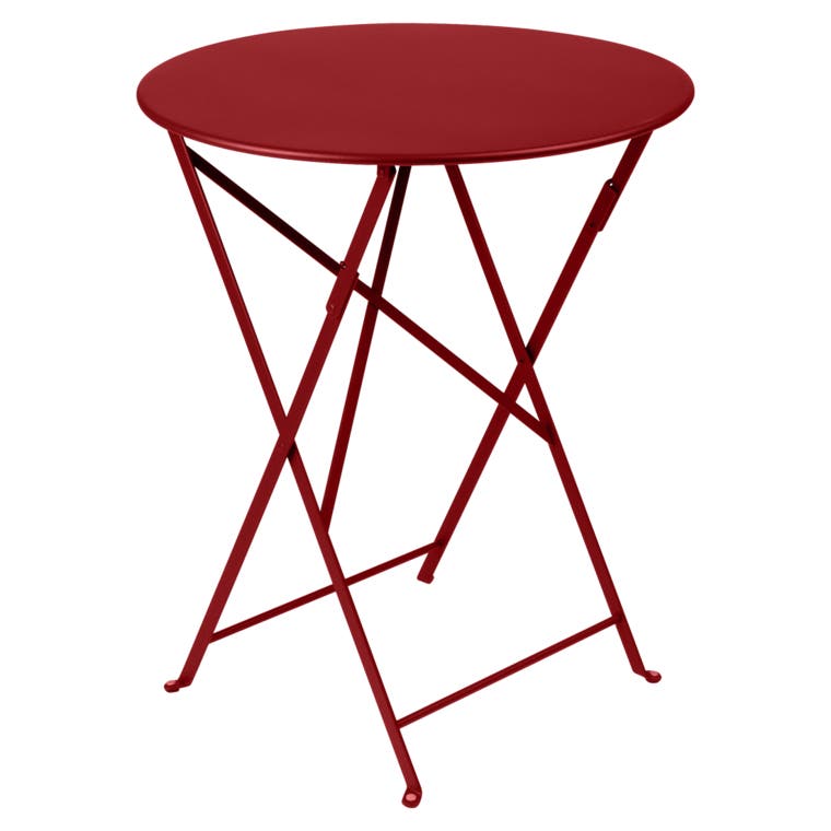 Table ronde pliante BISTRO de Fermob D.60 x H.74 cm Piment Table ronde pliante BISTRO de Fermob D.60 x H.74 cm Piment