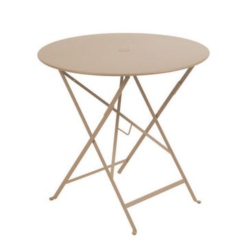 Table ronde pliante BISTRO de Fermob D.77 x H.74 cm Muscade