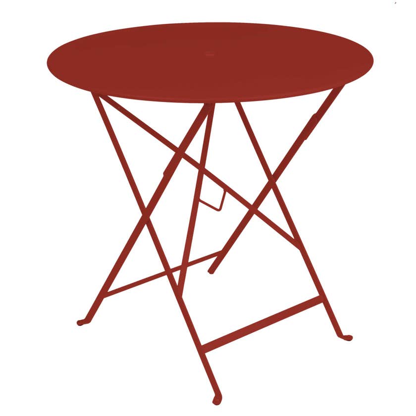 Table ronde pliante BISTRO de Fermob D.77 x H.74 cm Piment Table ronde pliante BISTRO de Fermob D.77 x H.74 cm Piment