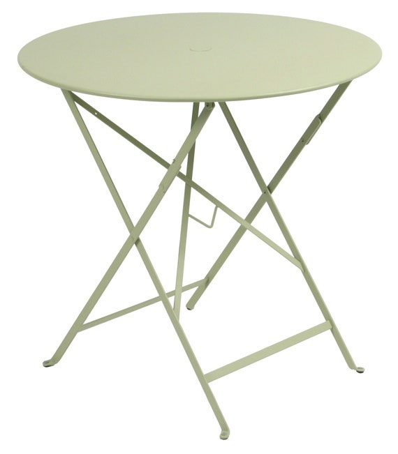 Table ronde pliante BISTRO de Fermob D.77 x H.74 cm Tilleul Table ronde pliante BISTRO de Fermob D.77 x H.74 cm Tilleul
