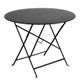 Table ronde pliante BISTRO D.96 x H.74 cm Carbone 