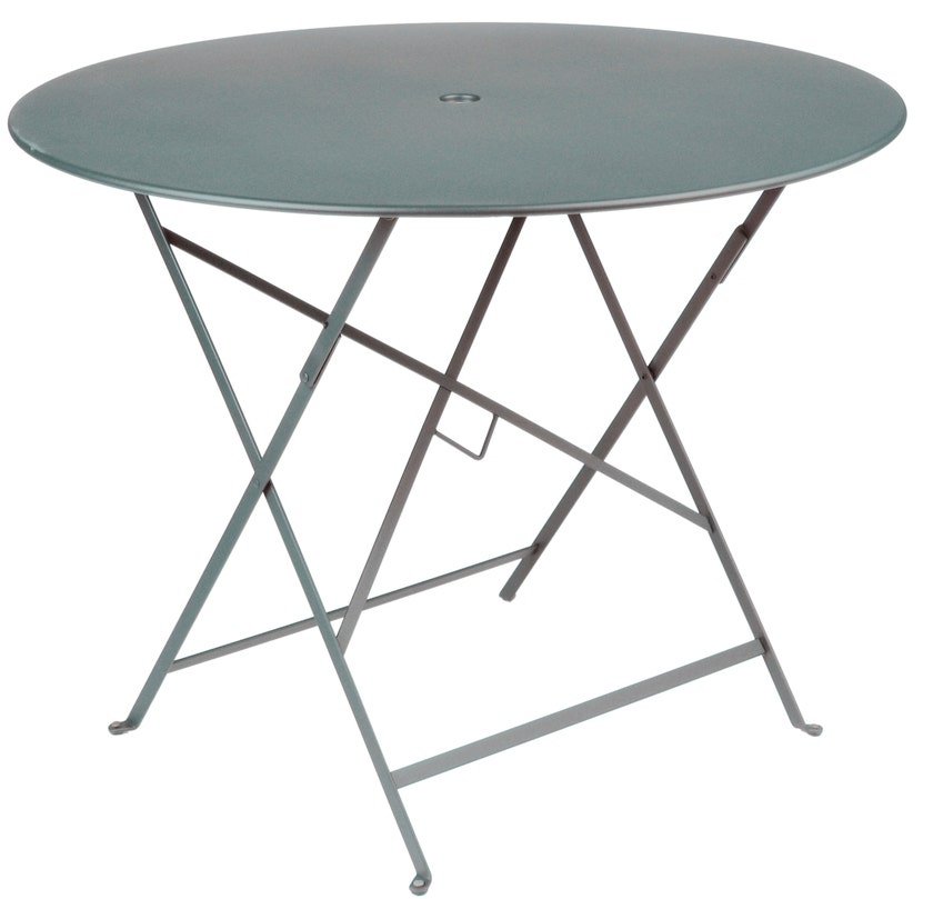 Table ronde pliante BISTRO de Fermob D.96 x H.74 cm Gris orage Table ronde pliante BISTRO de Fermob D.96 x H.74 cm Gris orage