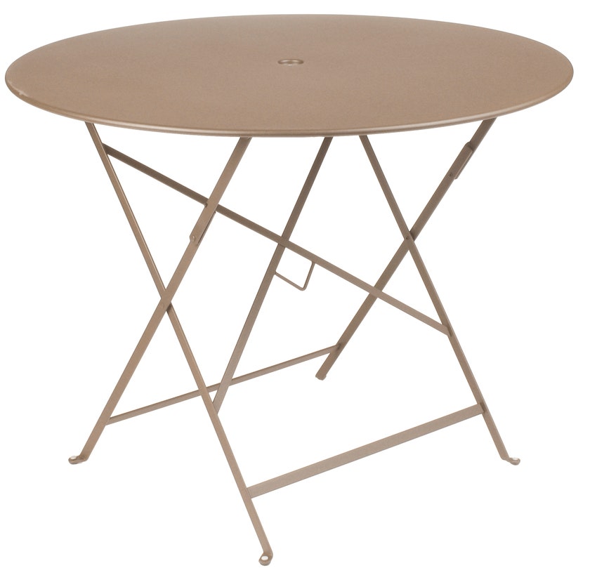 Table ronde pliante BISTRO de Fermob D.96 x H.74 cm Muscade Table ronde pliante BISTRO de Fermob D.96 x H.74 cm Muscade