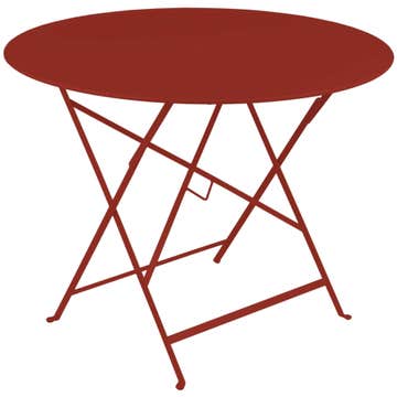 Table ronde pliante BISTRO de Fermob D.96 x H.74 cm Piment