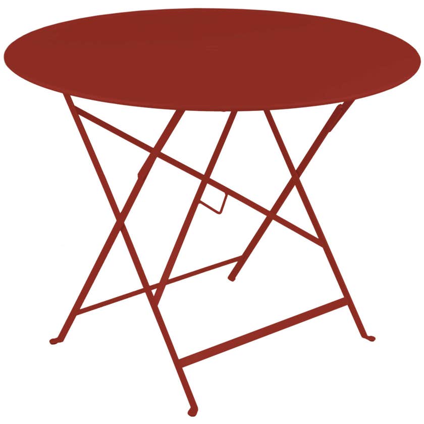 Table ronde pliante BISTRO de Fermob D.96 x H.74 cm Piment Table ronde pliante BISTRO de Fermob D.96 x H.74 cm Piment