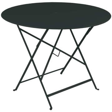 Table ronde pliante BISTRO de Fermob D.96 x H.74 cm Réglisse