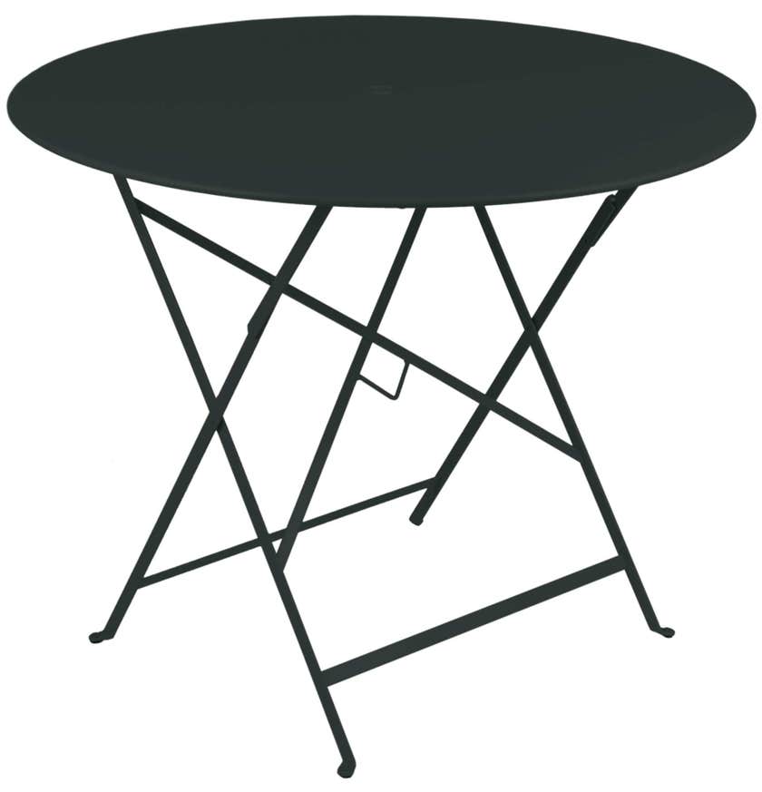 Table ronde pliante BISTRO de Fermob D.96 x H.74 cm Réglisse