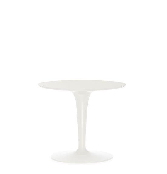 Table ronde TIP TOP MONO de Kartell, Blanc brillant