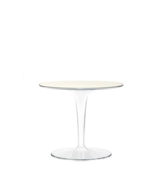 Table ronde TIP TOP de Kartell, Blanc Opaque 
