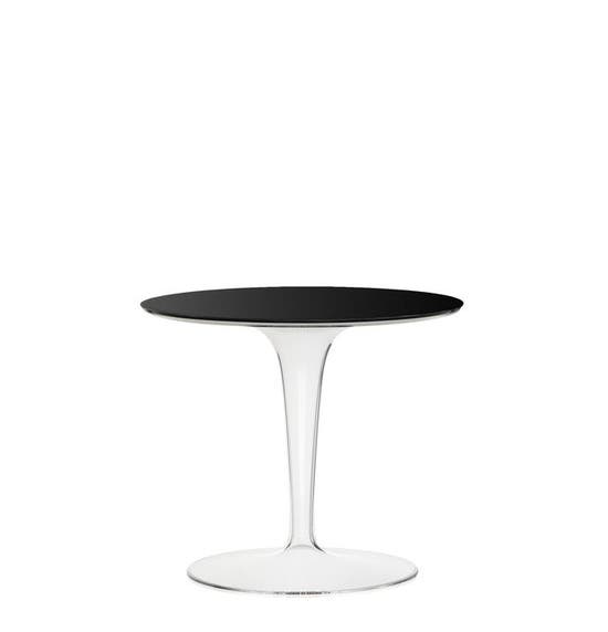 Table ronde TIP TOP de Kartell, Noir Opaque 
