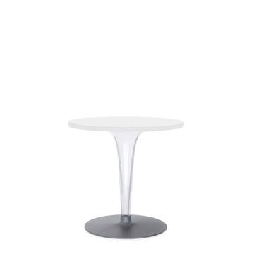 Table ronde TOPTOP avec base ronde de Kartell, Ø60, Blanc