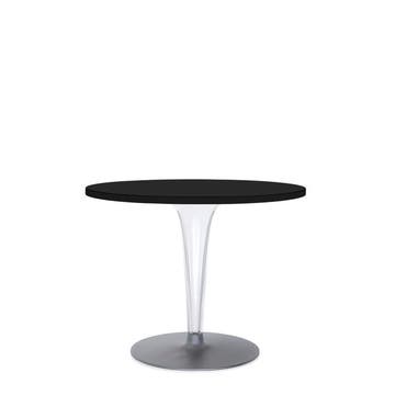 Table ronde TOPTOP avec base ronde de Kartell, Ø70, Noir