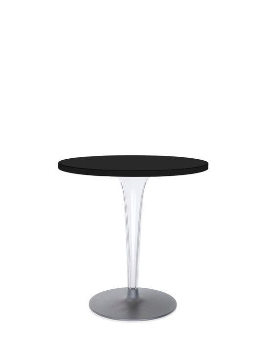 Table ronde TOPTOP avec base ronde de Kartell, Ø70, Noir Table ronde TOPTOP avec base ronde de Kartell, Ø70, Noir