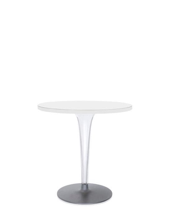 Table ronde TOPTOP avec base ronde de Kartell, Ø70, Blanc Table ronde TOPTOP avec base ronde de Kartell, Ø70, Blanc