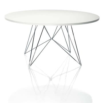 Table ronde XZ3 de Magis, Blanc et chrome