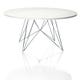 Table ronde XZ3, Blanc et chrome