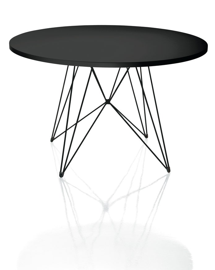 Table ronde XZ3 de Magis, Noir / Noir Table ronde XZ3 de Magis, Noir / Noir