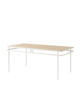 Table UD, Plateau chêne clair, Blanc pur Table UD, Plateau chêne clair, Blanc pur