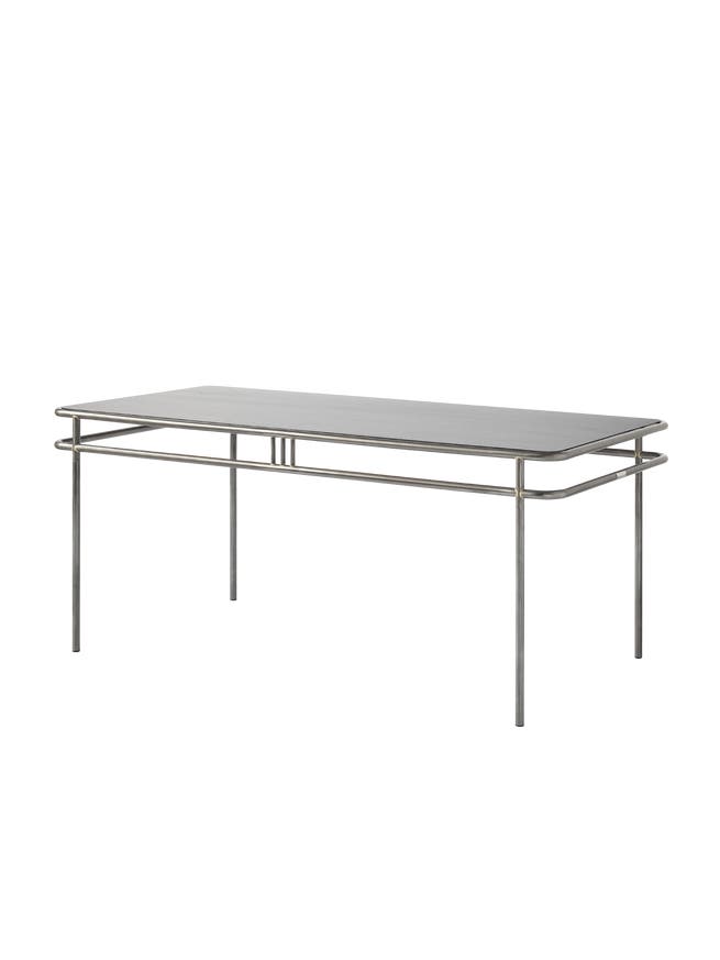 Table UD, Plateau chêne noir, Brut verni Table UD, Plateau chêne noir, Brut verni