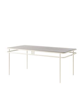 Table UD, Plateau chêne teinté, Blanc perlé Table UD, Plateau chêne teinté, Blanc perlé