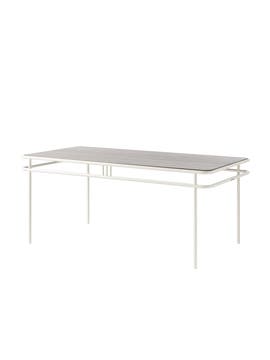 Table UD, Plateau chêne teinté, Blanc pur Table UD, Plateau chêne teinté, Blanc pur