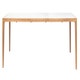 Table Volta, 310x100, structure teak, plateau céramique Masaai blanco