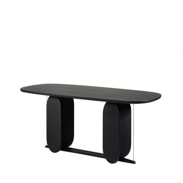 Table WHERRY de Woak, 260 x 112 cm, Chêne teinté noir