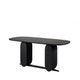 Table WHERRY de Woak, 260 x 112 cm, Chêne teinté noir