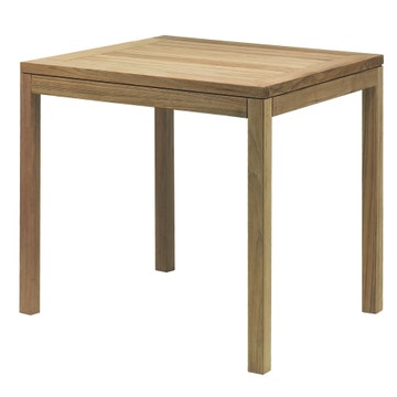 Table XQI carrée de Royal Botania, 80 x 80, Teck
