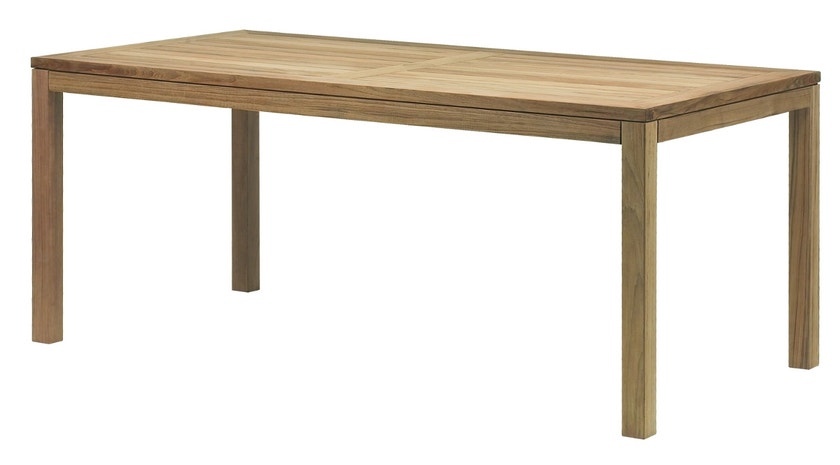 Table XQI rectangulaire de Royal Botania, L.180, Teck Table XQI rectangulaire de Royal Botania, L.180, Teck