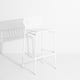 Tabouret haut WEEK-END de Petite Friture, Blanc