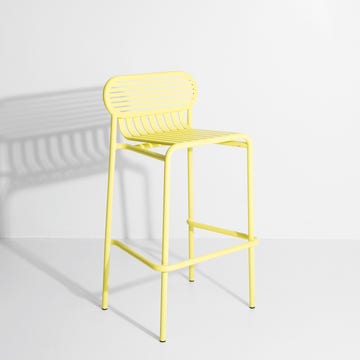 Tabouret haut WEEK-END de Petite Friture, Jaune