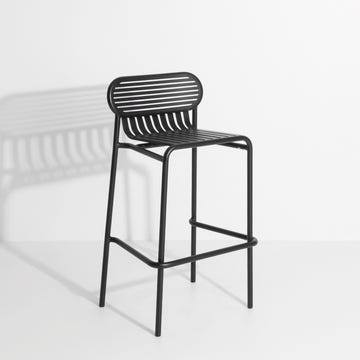 Tabouret haut WEEK-END de Petite Friture, Noir