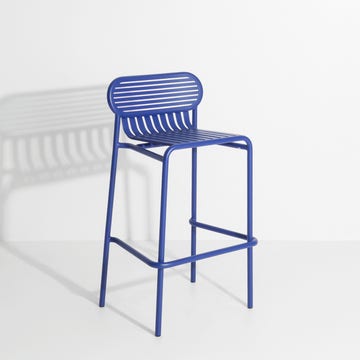 Tabouret haut WEEK-END de Petite Friture, Bleu