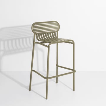 Tabouret haut WEEK-END de Petite Friture, Vert Jade
