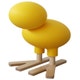 Tabouret décoratif HAPPY BIRD, Jaune