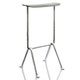 TABOURET MOYEN OFFICINA, Structure en fer galvanisé, Assise gris métallisé