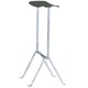 TABOURET MOYEN OFFICINA, Structure en fer galvanisé, Assise vert foncé
