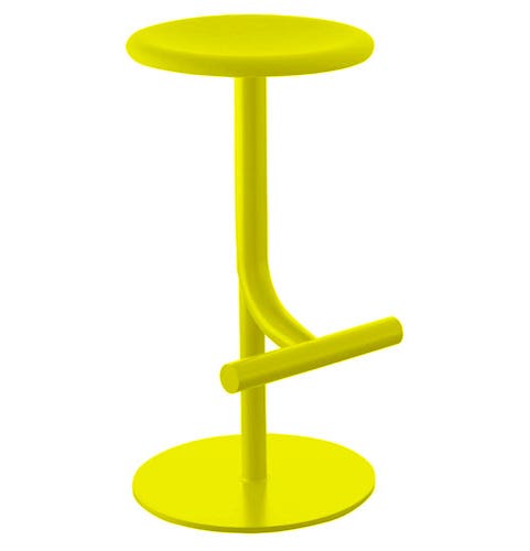 TABOURET TIBU AVEC REVETEMENT EN TISSU, Lime de MAGIS