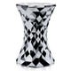 Tabouret STONE Métallisé, Chrome
