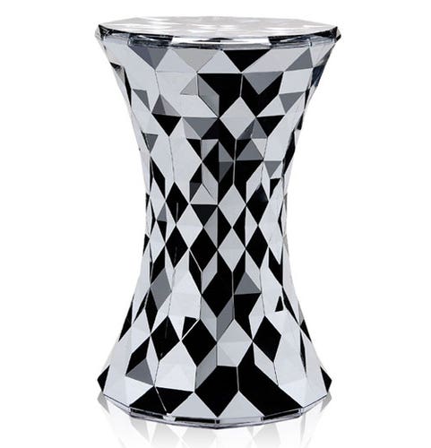 Tabouret STONE Métallisé de Kartell, Chrome